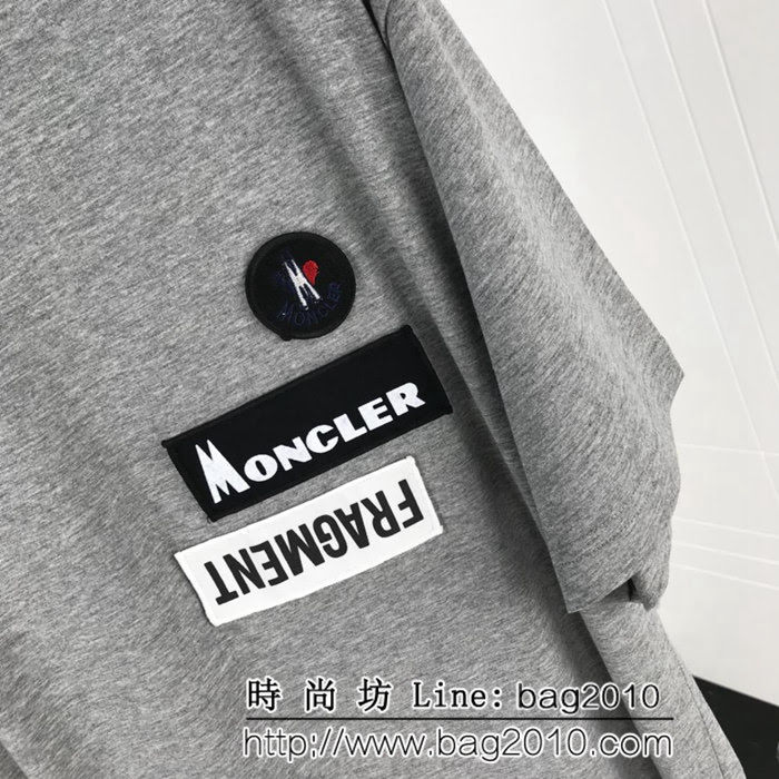 MONCLER蒙口X 藤原浩合作系列 19ss早春新款 定制純棉面料 短袖衣 男女同款 ydi2480